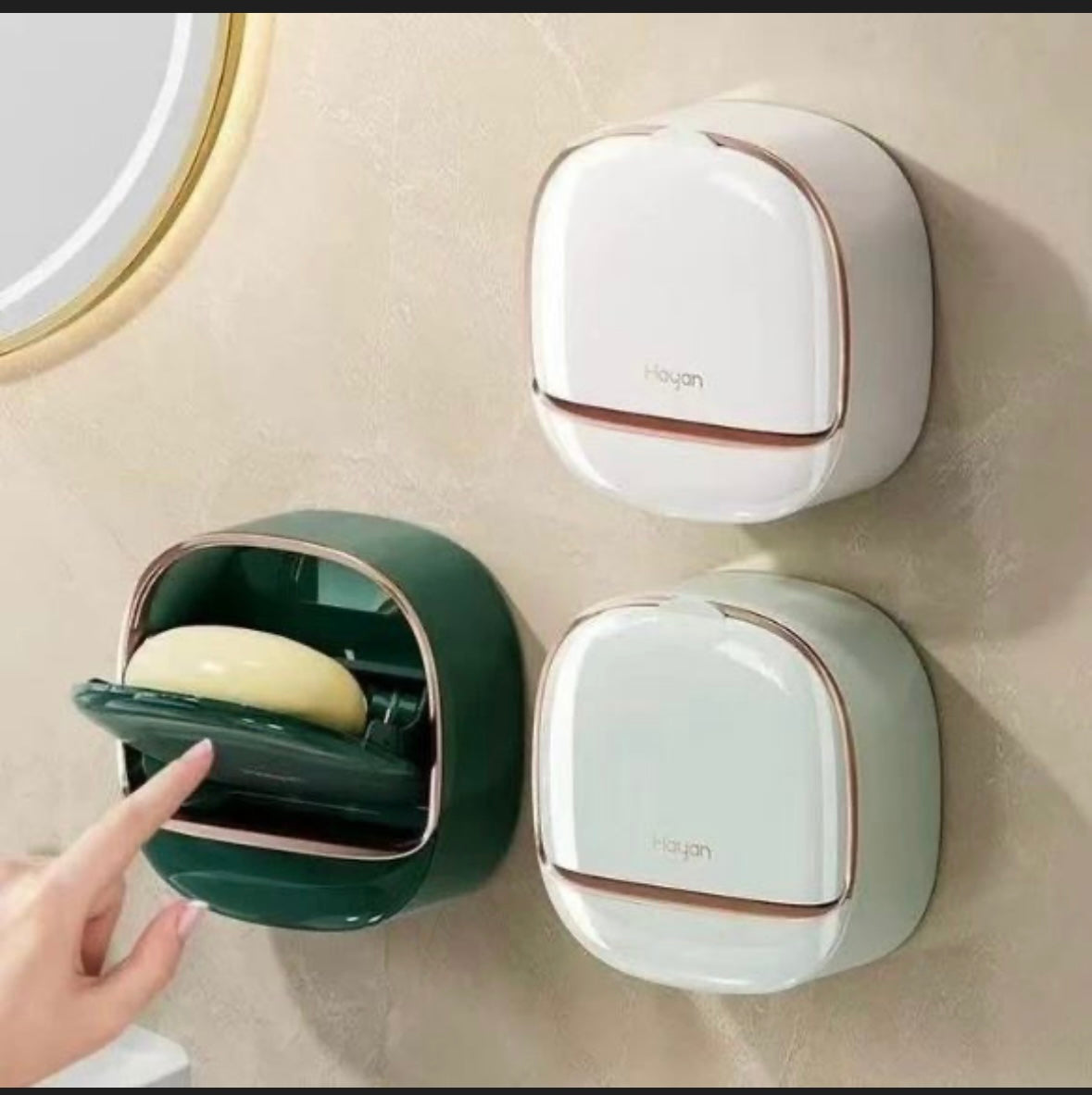 Wall mounted soap dish