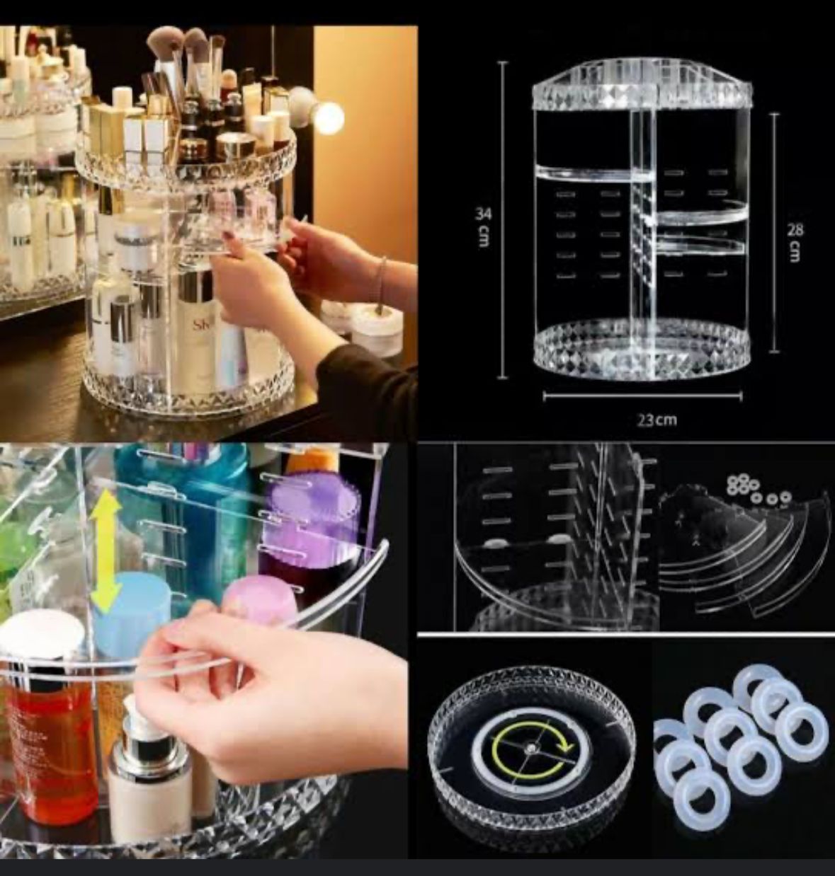 360 Rotating Acrylic Organizer