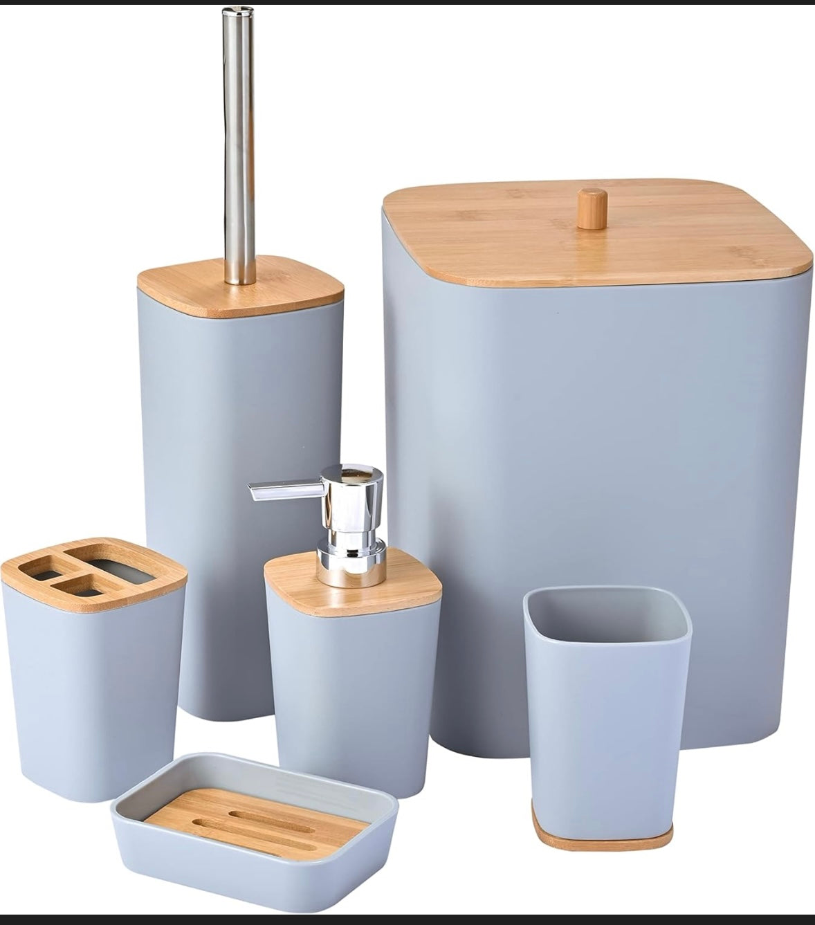 6pcs Square Bathroom Set