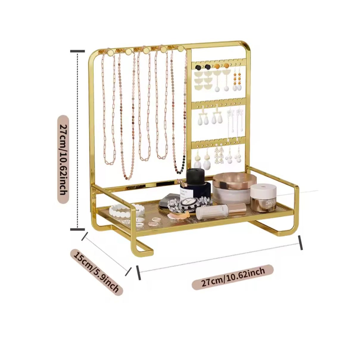 Elegant Metal Jewellery Stand