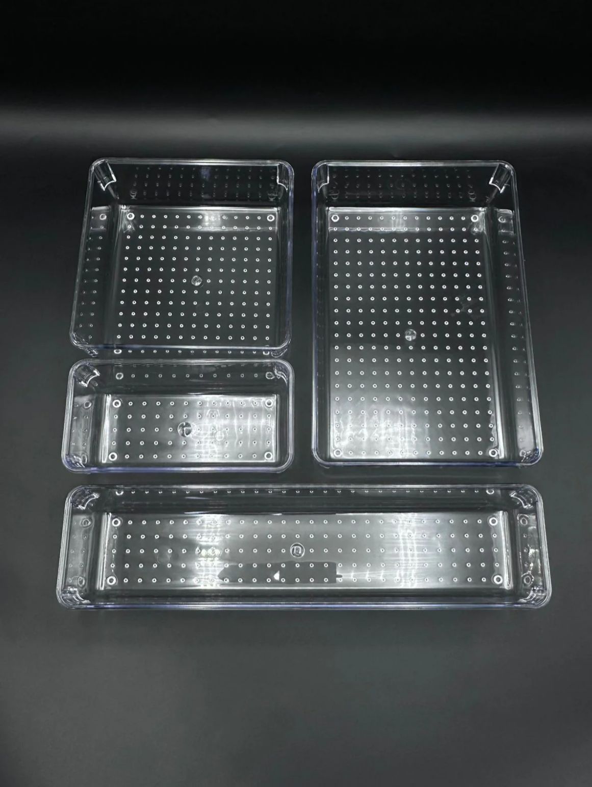 Turkish Crafted Acrylic Multipurpose Organizer Set of 4