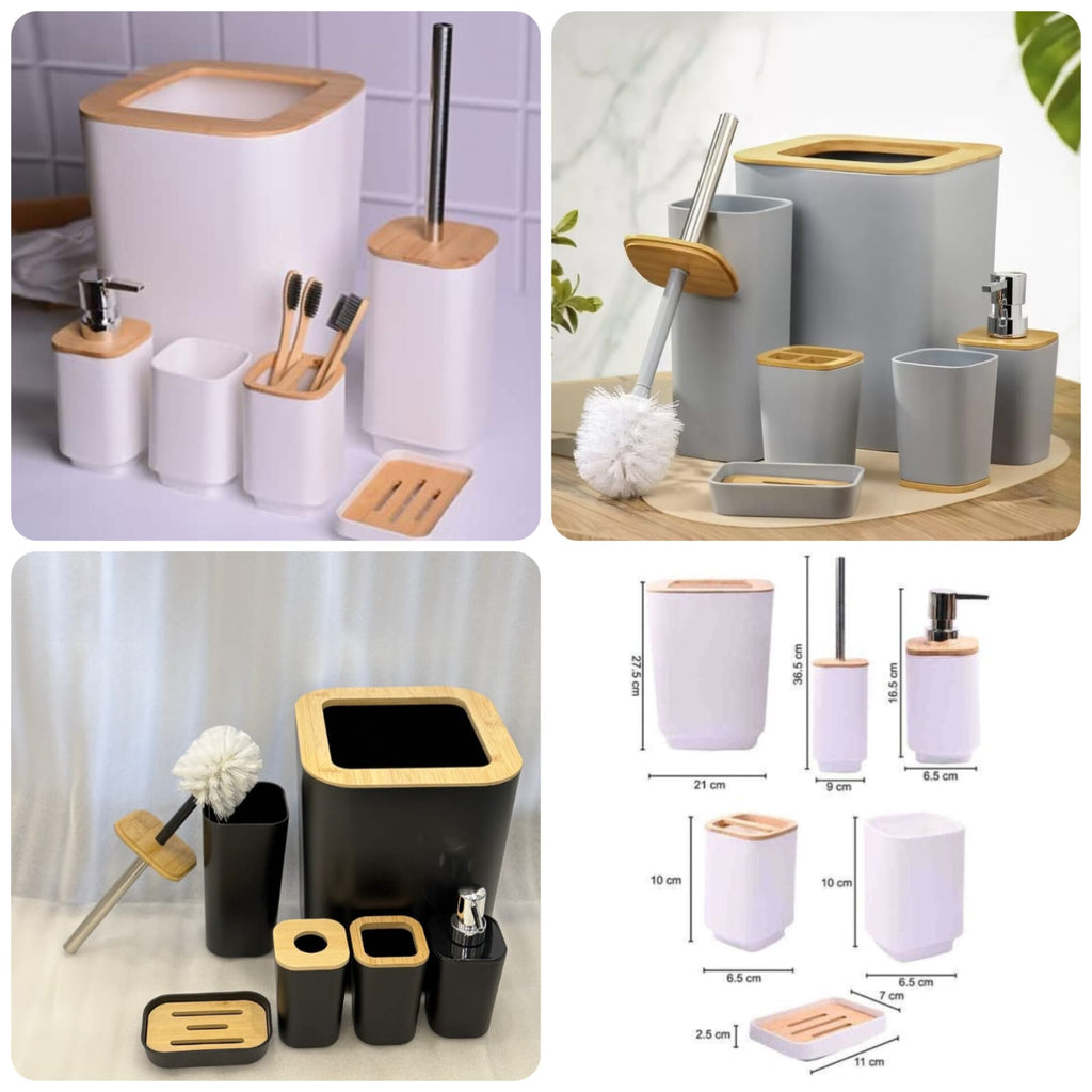 6pcs Square Bathroom Set