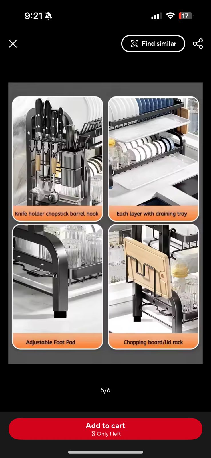 Foldable Dish Drainer