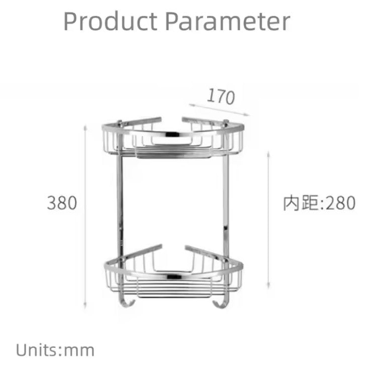 Steel Bathroom shelf