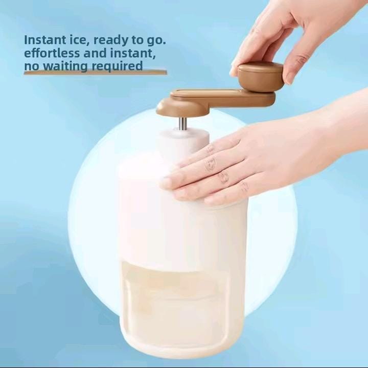 Ice block crusher