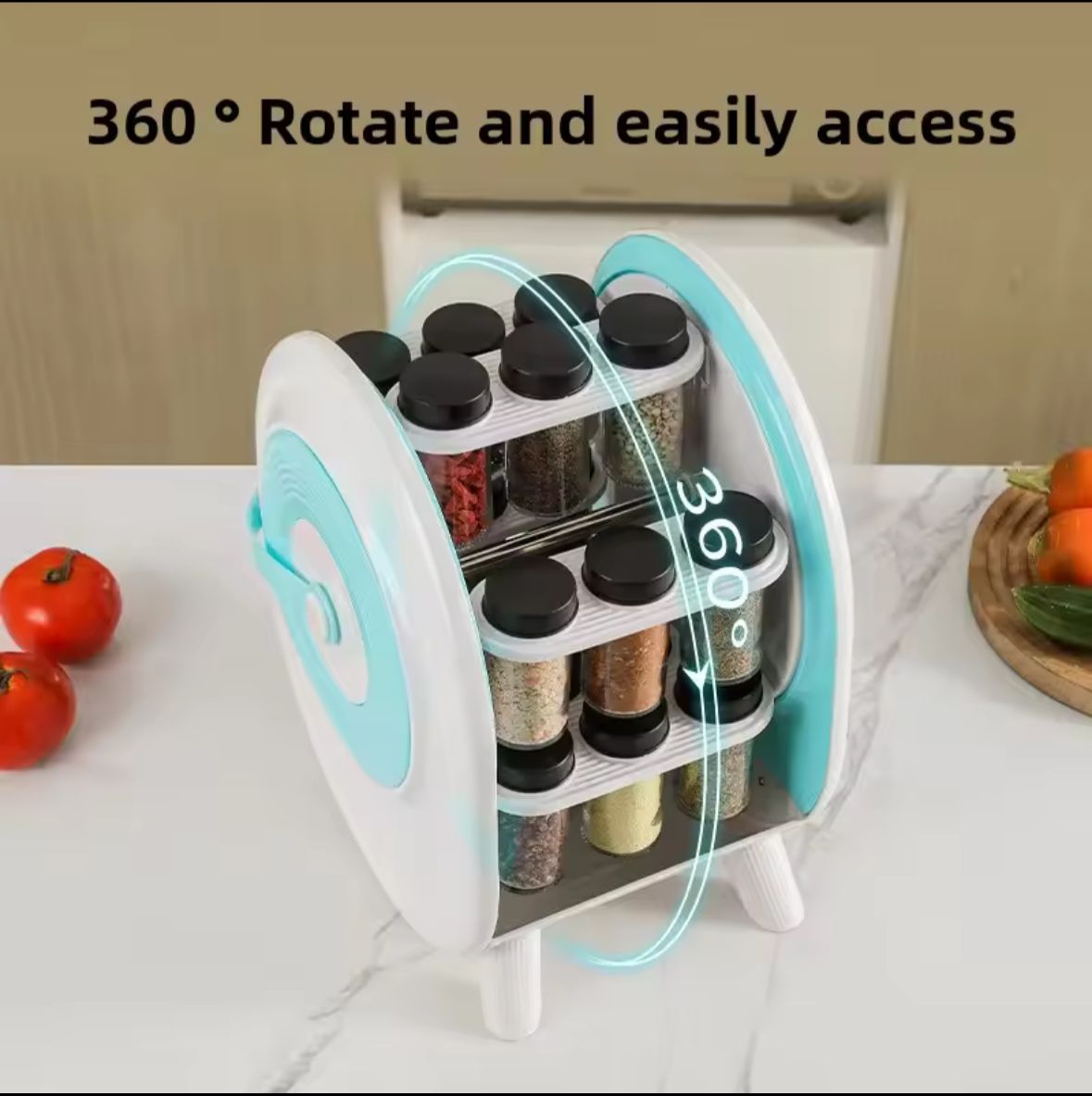 Rotating Glass Spice Rag