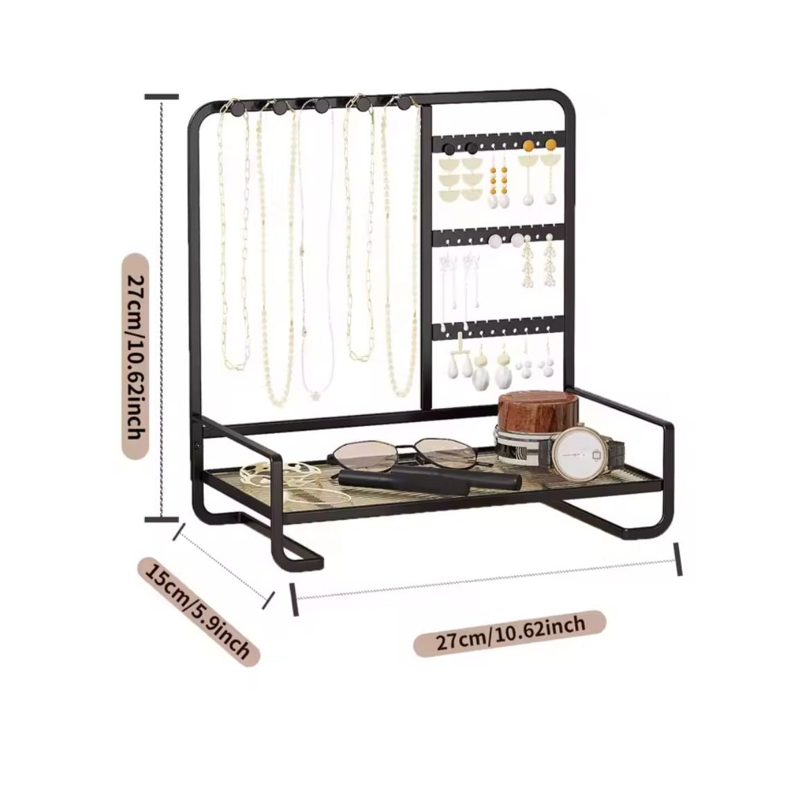 Elegant Metal Jewellery Stand