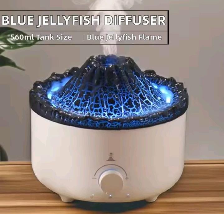 Blue jellyfish humidifier